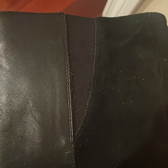 Franco Sarto Tall Black Leather Boot W Sz 8 - Picture 11 of 11